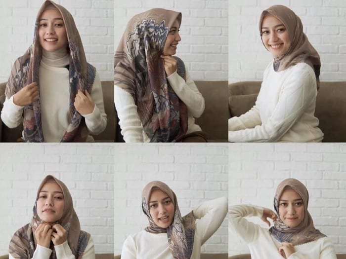 Tutorial Hijab Segi Empat Sederhana Dan Terbaru